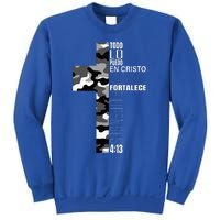 White Camo Christian Verse Spanish Filipenses 413 EspañOl Sweatshirt