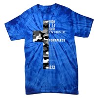 White Camo Christian Verse Spanish Filipenses 413 EspañOl Tie-Dye T-Shirt