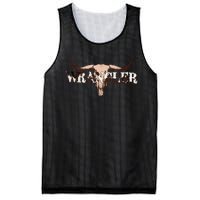 Wrangler Cowhide Cow Skull Cow Print Wrangler Mesh Reversible Basketball Jersey Tank