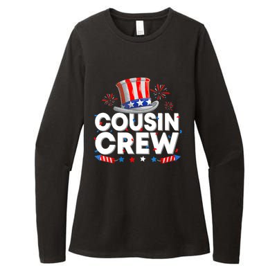 Wo Cousin Crew 4th Of July Patriotic American Family Matching Womens CVC Long Sleeve Shirt