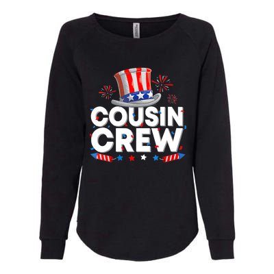 Wo Cousin Crew 4th Of July Patriotic American Family Matching Womens California Wash Sweatshirt