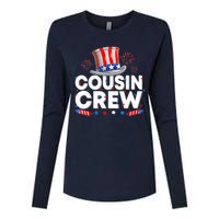 Wo Cousin Crew 4th Of July Patriotic American Family Matching Womens Cotton Relaxed Long Sleeve T-Shirt