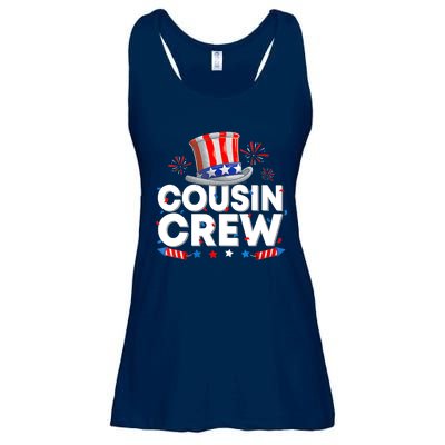 Wo Cousin Crew 4th Of July Patriotic American Family Matching Ladies Essential Flowy Tank