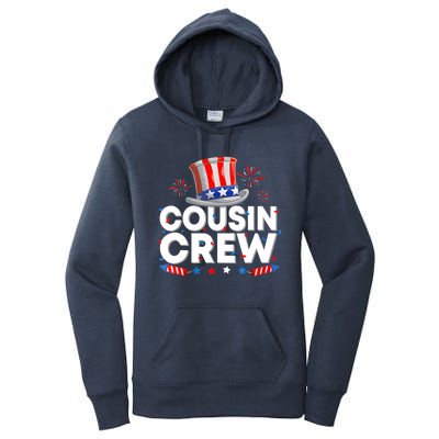 Wo Cousin Crew 4th Of July Patriotic American Family Matching Women's Pullover Hoodie