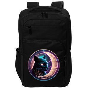 Witchy Celestial Cameaningful Gift Crescent Moon Witches Familiar Gift Impact Tech Backpack