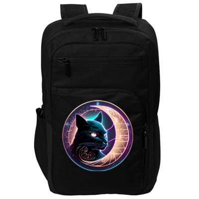 Witchy Celestial Cameaningful Gift Crescent Moon Witches Familiar Gift Impact Tech Backpack