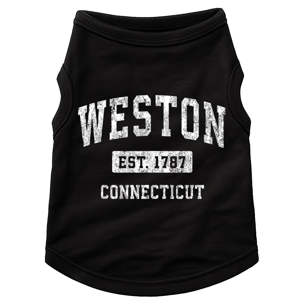 Weston Connecticut Ct Vintage Sports Doggie Tank