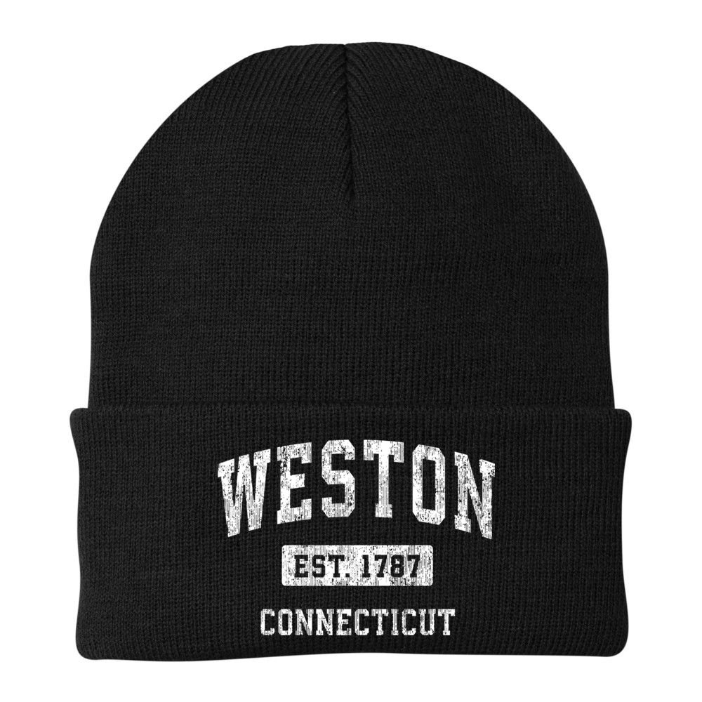Weston Connecticut Ct Vintage Sports Beanie