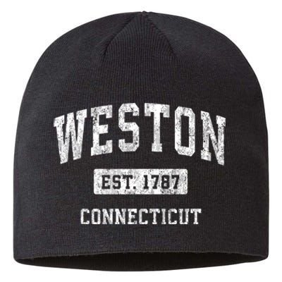 Weston Connecticut Ct Vintage Sports Sustainable Beanie