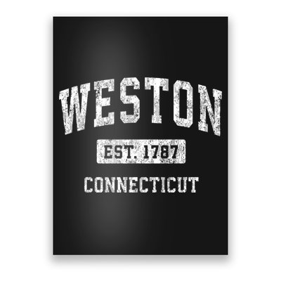 Weston Connecticut Ct Vintage Sports Poster