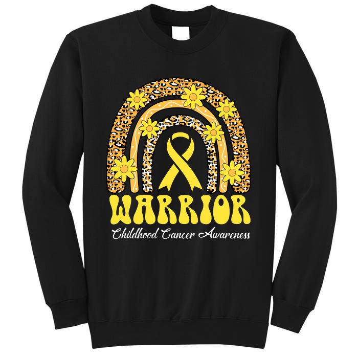 Warrior Childhood Cancer Rainbow Cancer Awareness Month Sweatshirt