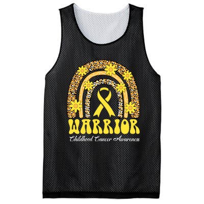 Warrior Childhood Cancer Rainbow Cancer Awareness Month Mesh Reversible Basketball Jersey Tank