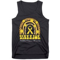 Warrior Childhood Cancer Rainbow Cancer Awareness Month Tank Top