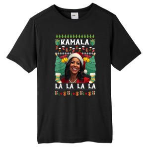 Women Christmas Comma La Funny Kamala Harris 2024 Xmas Sweater Gift Tall Fusion ChromaSoft Performance T-Shirt