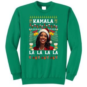 Women Christmas Comma La Funny Kamala Harris 2024 Xmas Sweater Gift Sweatshirt