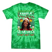 Women Christmas Comma La Funny Kamala Harris 2024 Xmas Sweater Gift Tie-Dye T-Shirt