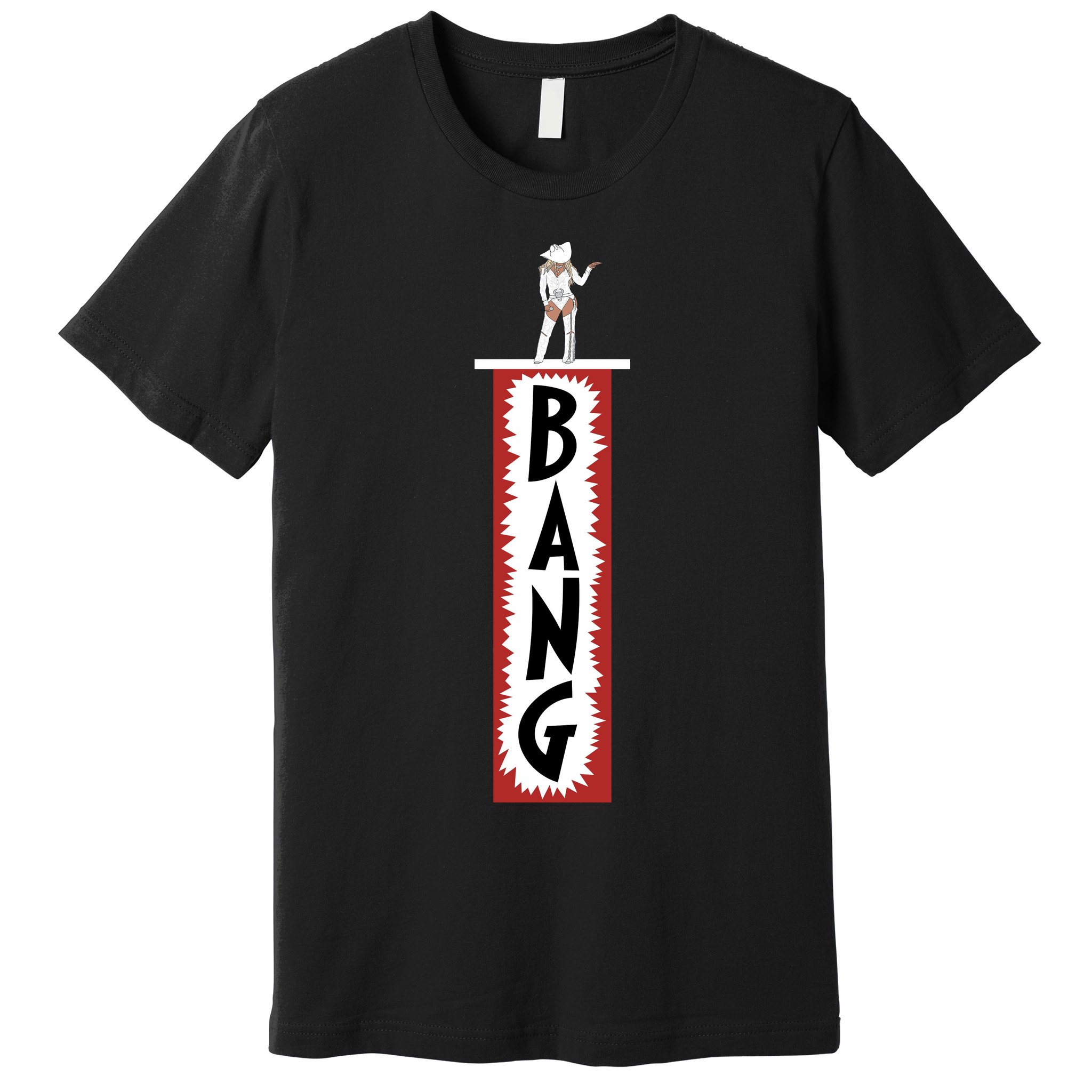 Western Cowgirl Country Cowboy Rodeo BANG Premium T-Shirt