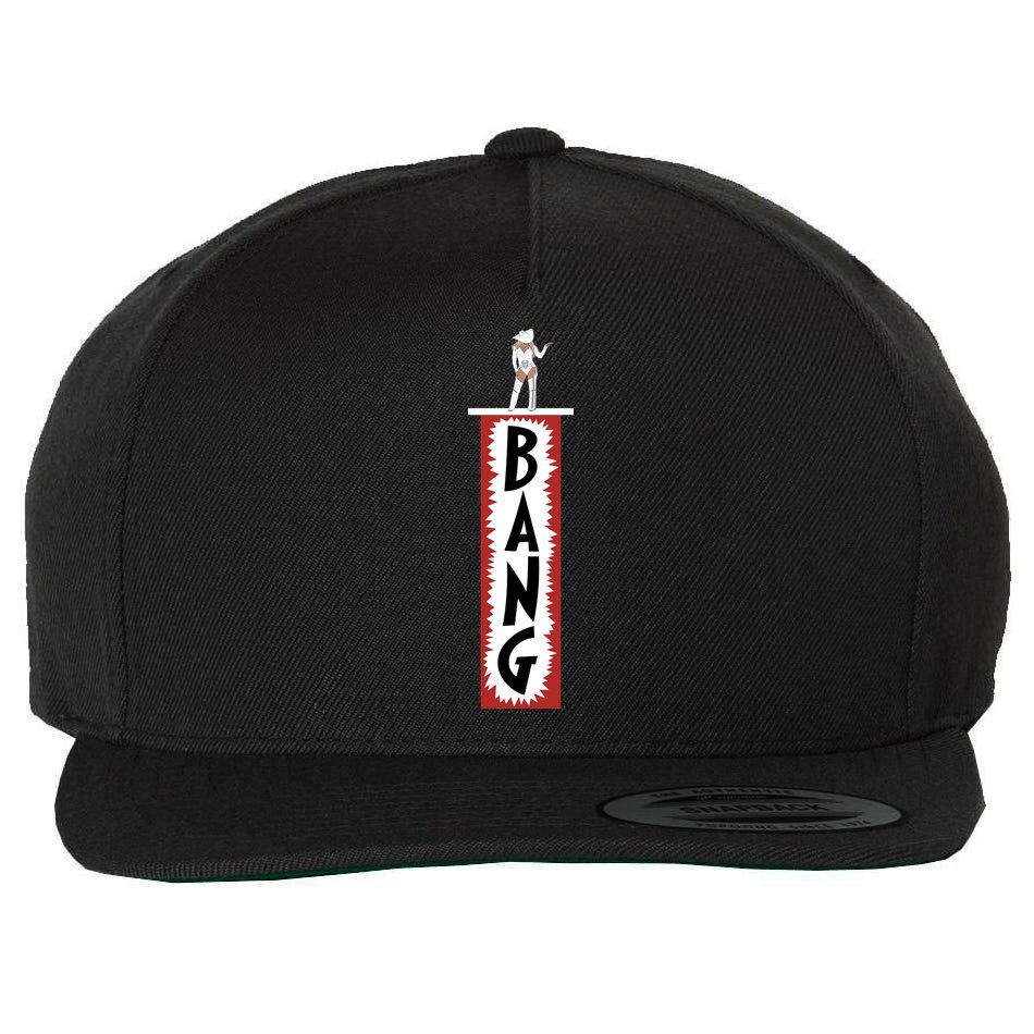 Western Cowgirl Country Cowboy Rodeo BANG Wool Snapback Cap