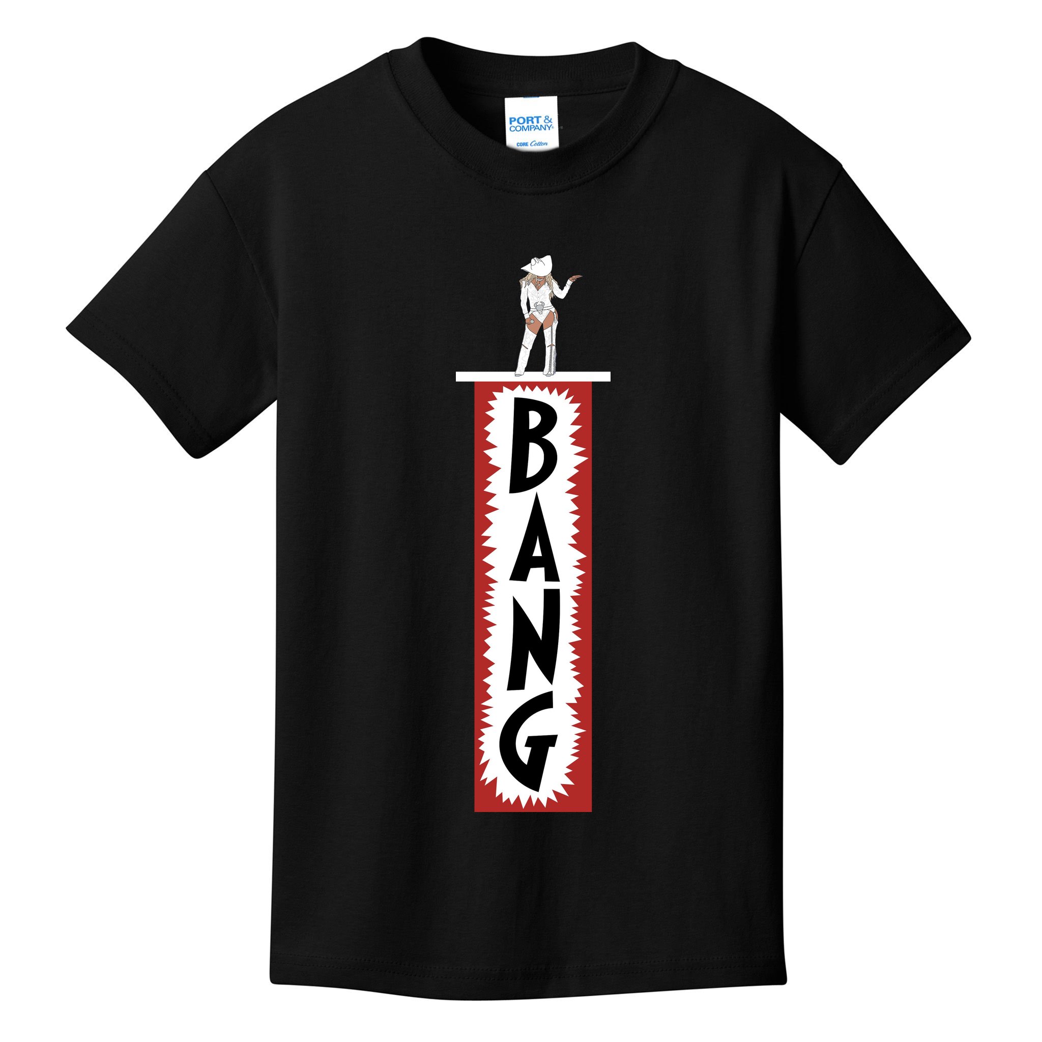 Western Cowgirl Country Cowboy Rodeo BANG Kids T-Shirt