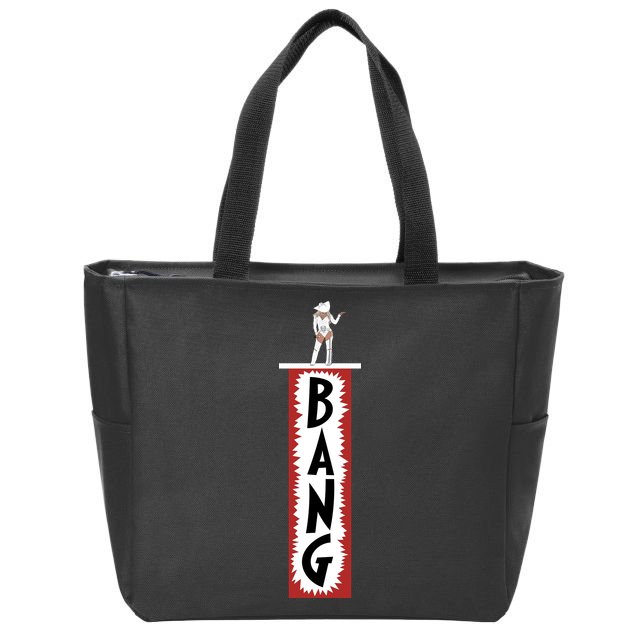 Western Cowgirl Country Cowboy Rodeo BANG Zip Tote Bag