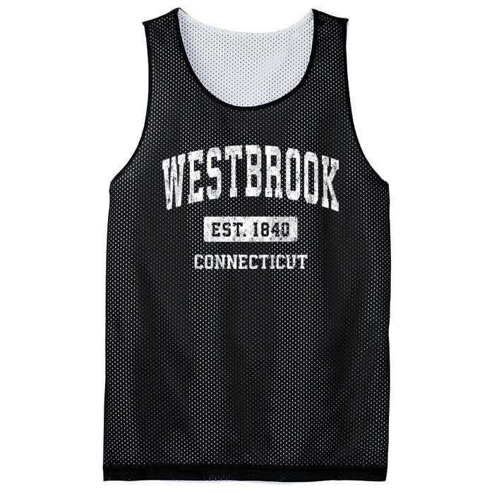 Westbrook Connecticut Ct Vintage Athletic Sports Mesh Reversible Basketball Jersey Tank