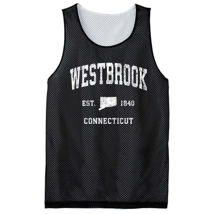 Westbrook Connecticut Ct Vintage Athletic Mesh Reversible Basketball Jersey Tank