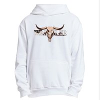 Wrangler Cowhide Cow Skull Cow Print Wrangler Urban Pullover Hoodie