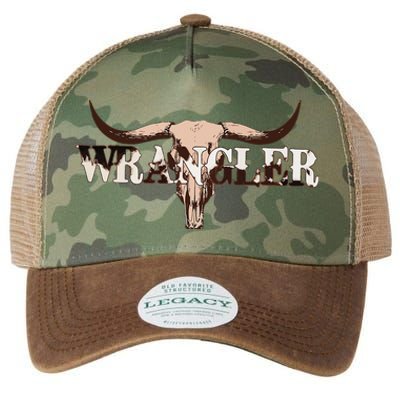 Wrangler Cowhide Cow Skull Cow Print Wrangler Legacy Tie Dye Trucker Hat