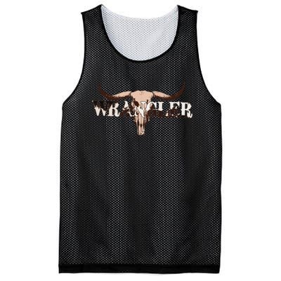 Wrangler Cowhide Cow Skull Cow Print Wrangler Mesh Reversible Basketball Jersey Tank