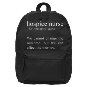 We Cannot Change The Outcome Hospice Nurse Definition 16 in Basic Backpack