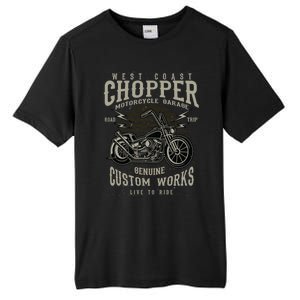 West Coast Chopper Motorcycle Garage Funny Gift Tall Fusion ChromaSoft Performance T-Shirt