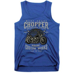 West Coast Chopper Motorcycle Garage Funny Gift Tank Top