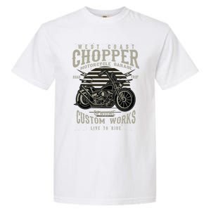 West Coast Chopper Motorcycle Garage Funny Gift Garment-Dyed Heavyweight T-Shirt