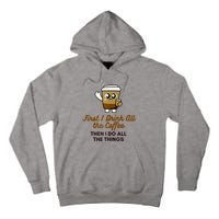 Womens Cute Coffee Drinker Graphic Tall Hoodie