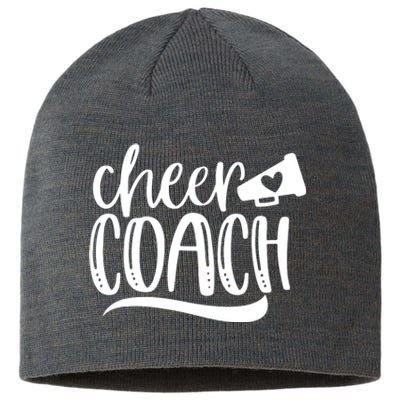 Womens Cheer Coach Shirts Megaphone Distressed Design Sustainable Beanie