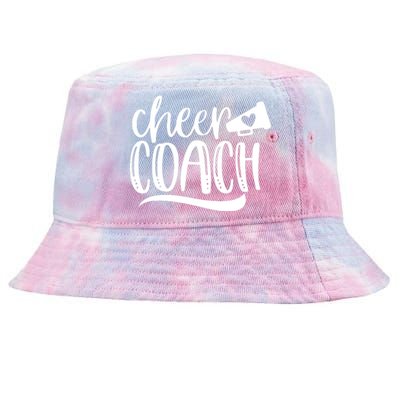 Womens Cheer Coach Shirts Megaphone Distressed Design Tie-Dyed Bucket Hat