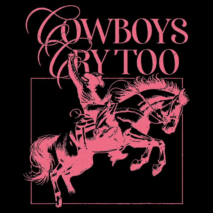 Western Cowgirl Cowboy Aesthetic Cowboys Cry Too Youth Performance Sprint T-Shirt