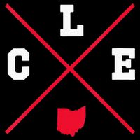 Womens Classic CLE Cleveland Ohio Red Vintage State Outline Womens Tank Top
