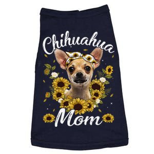 Womens Cute Chihuahua Mom Sunflower Dog Mom Mother's Day Doggie Tank