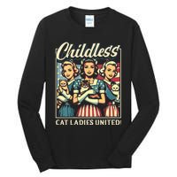 Wo Childless Cat Ladies United Vneck Tall Long Sleeve T-Shirt