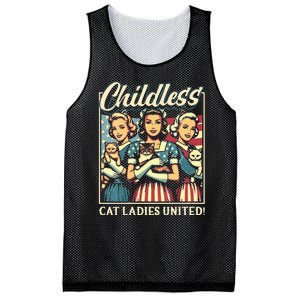 Wo Childless Cat Ladies United Vneck Mesh Reversible Basketball Jersey Tank