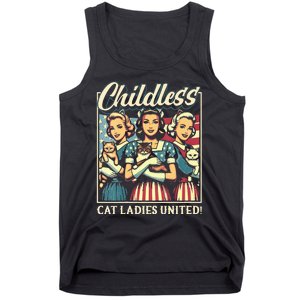 Wo Childless Cat Ladies United Vneck Tank Top