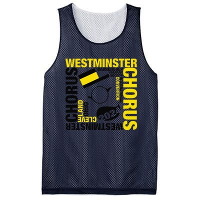 Westminster Chorus Cleveland White Mesh Reversible Basketball Jersey Tank