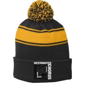 Westminster Chorus Cleveland Gold Stripe Pom Pom Beanie