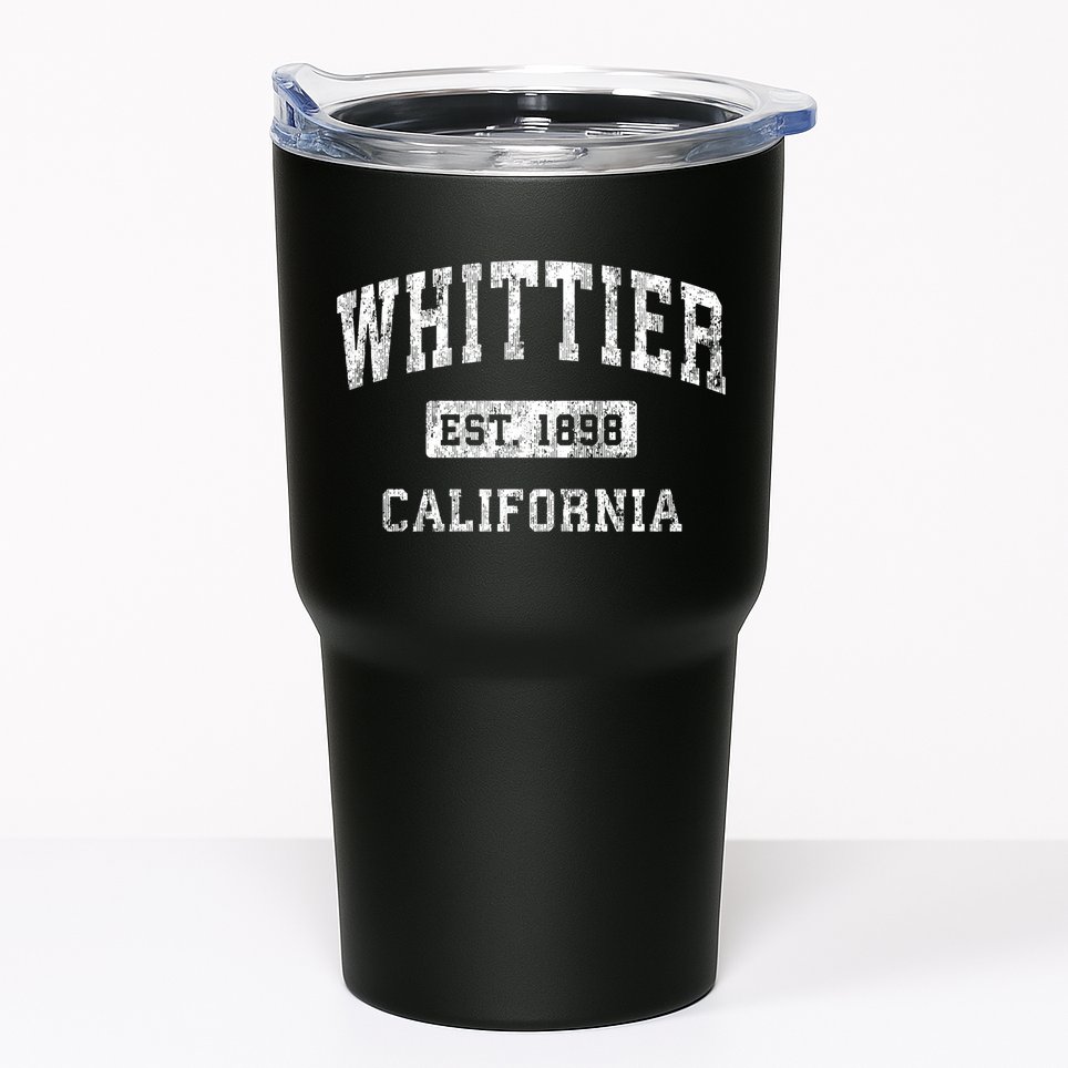 Whittier California Ca Vintage Established Sports Tumbler