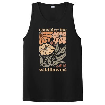 Wildflower Christian Consider The Wildflowers Boho Christian PosiCharge Competitor Tank