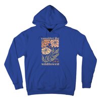 Wildflower Christian Consider The Wildflowers Boho Christian Hoodie