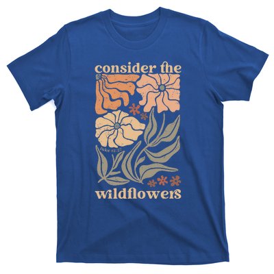 Wildflower Christian Consider The Wildflowers Boho Christian T-Shirt