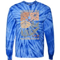 Wildflower Christian Consider The Wildflowers Boho Christian Tie-Dye Long Sleeve Shirt