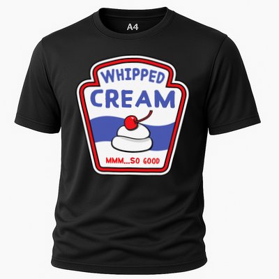 Whipped Cream Condiment Ice Cream Halloween Costume Cooling Performance Crew T-Shirt